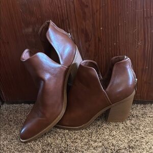 Brown Leather Ankle Boots